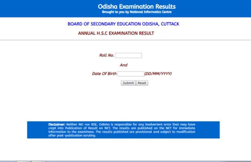 orissaresults.nic.in, chse 12th result 2020