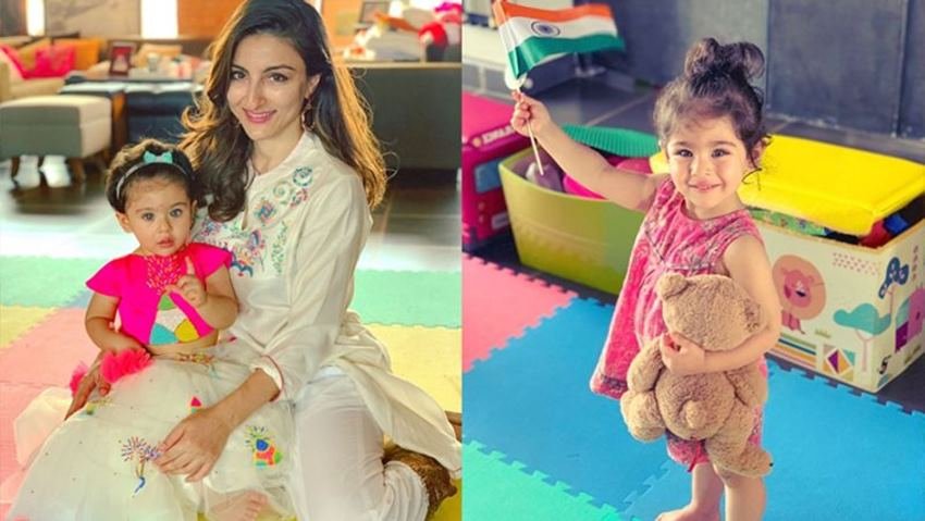 घर की सजावट में बेटी इनाया का खूब ध्यान रखा गया है।