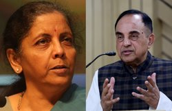 BJP सांसद सुब्रमण्यम स्वामी का FM निर्मला सीतारमन पर तंज- 5 साल में 8 से 3% GDP भी ‘ऐक्ट ऑफ़ गॉड’ है?