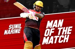 CPL 2020: नाइटराइडर्स के सुनील नरेन ने फिर खेली ताबड़तोड़ पारी, अंकतालिका में टॉप पर पहुंची शाहरुख खान की टीम