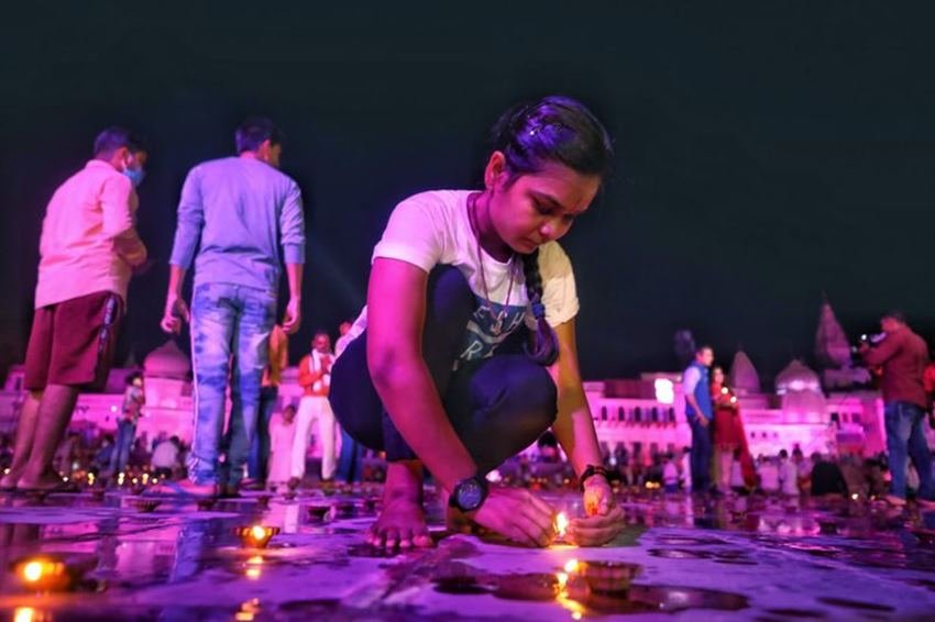 भूमि पूजन से पहले लोगों में भी गजब का उत्साह देखने को मिला।