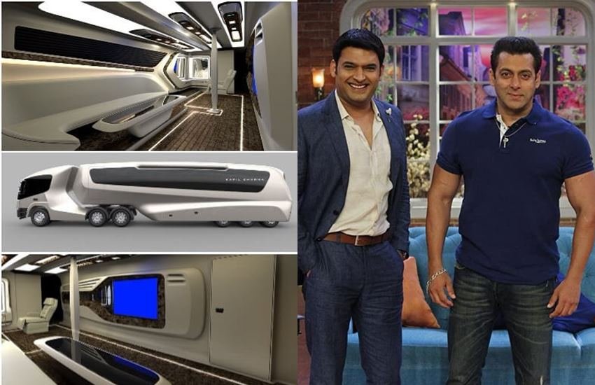 Kapil Sharma Vs Shahrukh Khan Vs Salman Khan Vanity Van: कपिल शर्मा एक ऐसा नाम हैं जिन्होंने अपनी कला के दम पर फर्श से अर्श तक का शानदार सफर तय किया है। एक पुलिस कांस्टेबल के बेटे कपिल शर्मा आज सालाना करीबन 30 करोड़ रुपए कमाते हैं। लग्जरी के मामले में कपिल बड़े-बड़े सुपरस्टार्स को टक्कर देते दिखते हैं। ये कम लोगों को ही पता होगा कि कपिल की जो वैनिटी वैन है वो शाहरुख खान और सलमान की वैन से भी महंगी और आलीशान है। देखें उस वैन के अंदर की तस्वीरें: