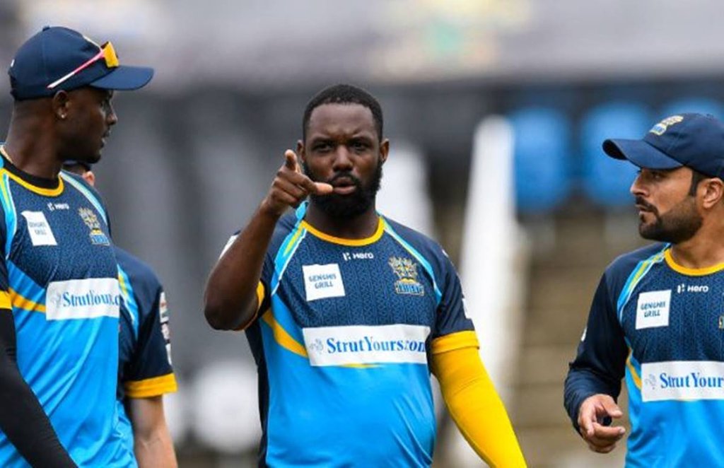 CPL 2020: पॉइंट टेबल में बारबाडोस से ऊपर 8 अंकों के साथ नंबर एक पर ट्रिबैगो नाइट राइडर्स और 6 अंकों के साथ दूसरे स्थान पर सेंट लूसिया जॉक्स की टीम है। (सोर्स - सोशल मीडिया)