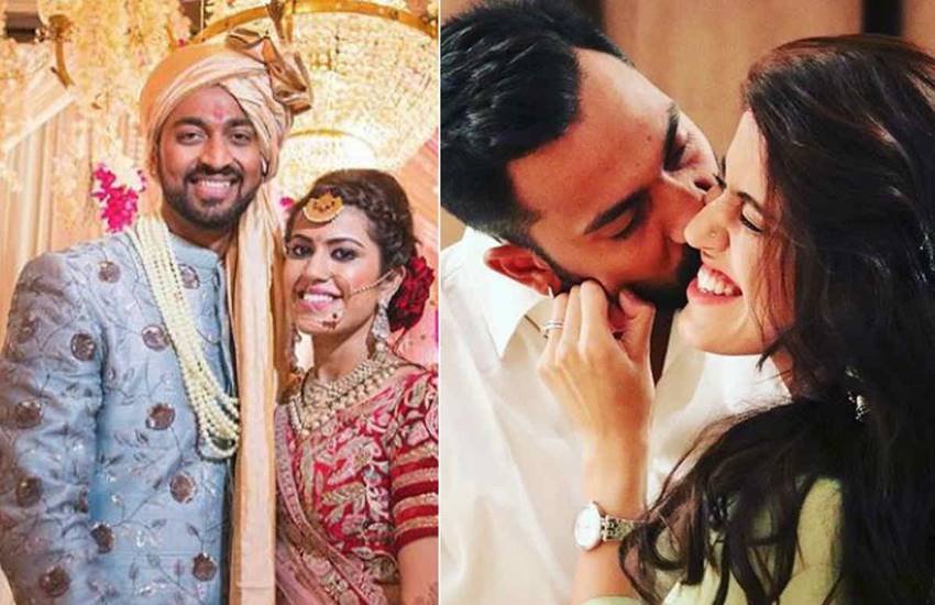 क्रुणाल पंड्या और पंखुड़ी ने 2017 में शादी की थी। उसी साल विराट कोहली और अनुष्का शर्मा की भी शादी हुई थी। (सोर्स - सोशल मीडिया)