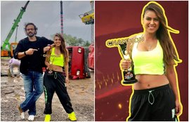 nia sharma shares khatron ke khiladi photos, निया शर्मा,