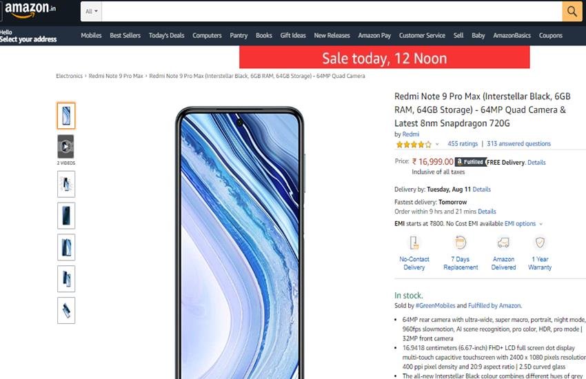 Redmi Note 9 Pro Max