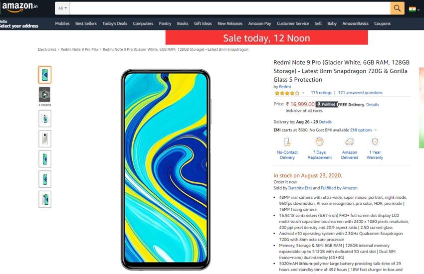 Redmi Note 9 Pro