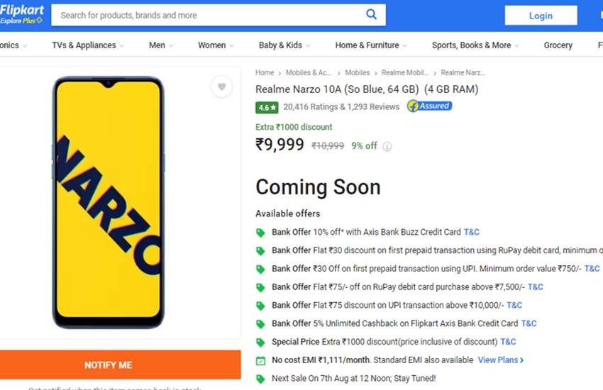 Realme Narzo 10A