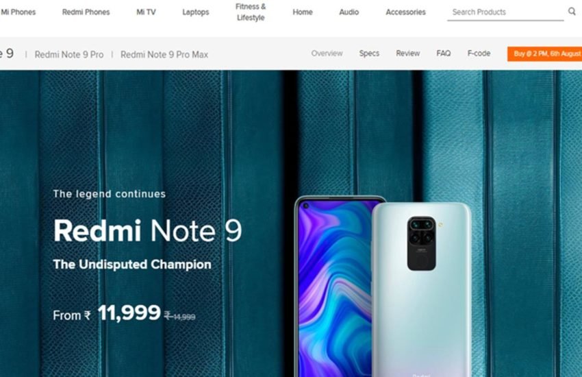 Redmi Note 9 Next Sale Date