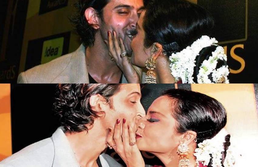 रेखा और रितिक रौशन।