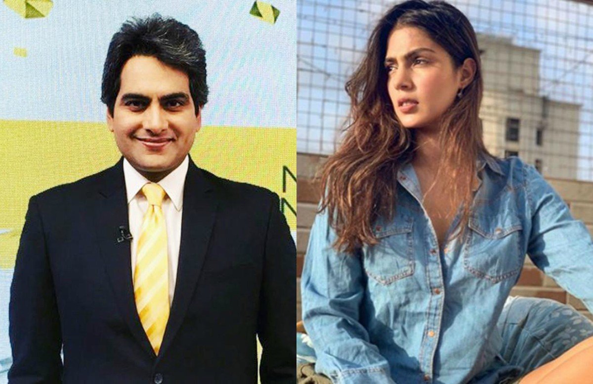 Sudhir Chaudhary, rhea chakraborty