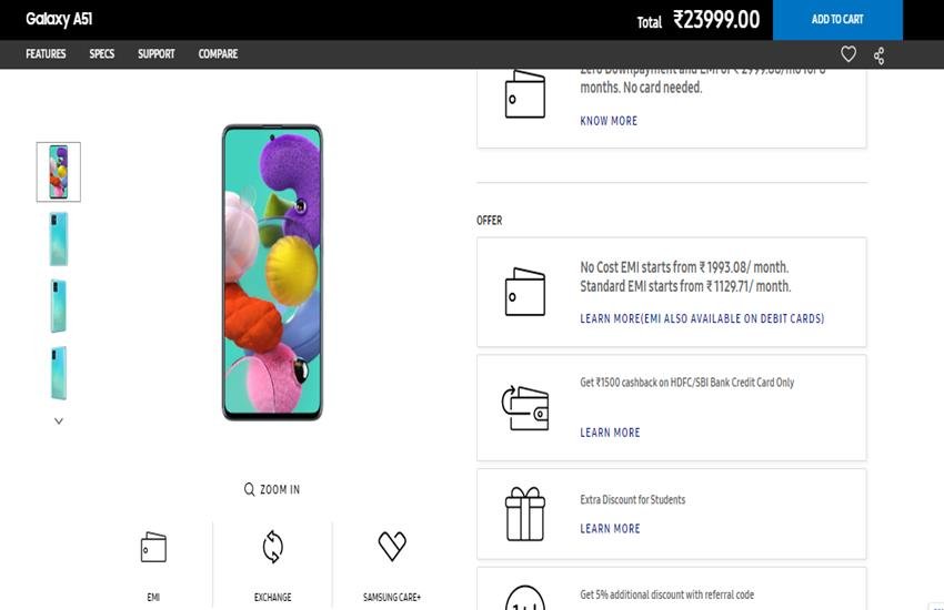 Samsung Galaxy A51