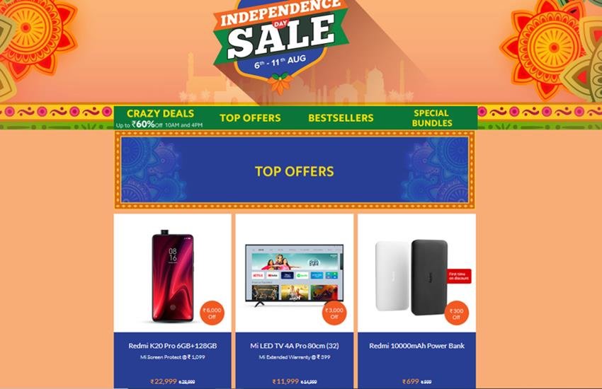 Xiaomi Independence Day Sale