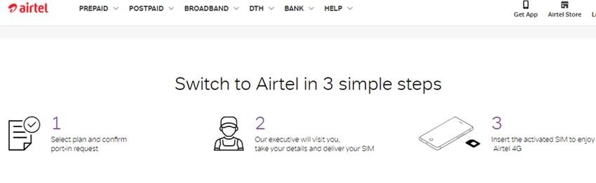 Port mobile number to Airtel