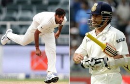 Sachin Tendulkar, Bhuvneshwar Kumar, Mohammad Kaif