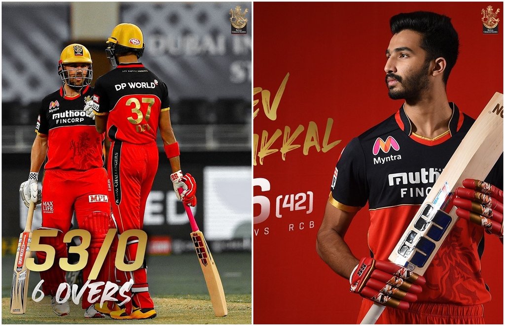 Devdutt Padikkal Aaron Finch Devdutt Padikkal Aaron Finch