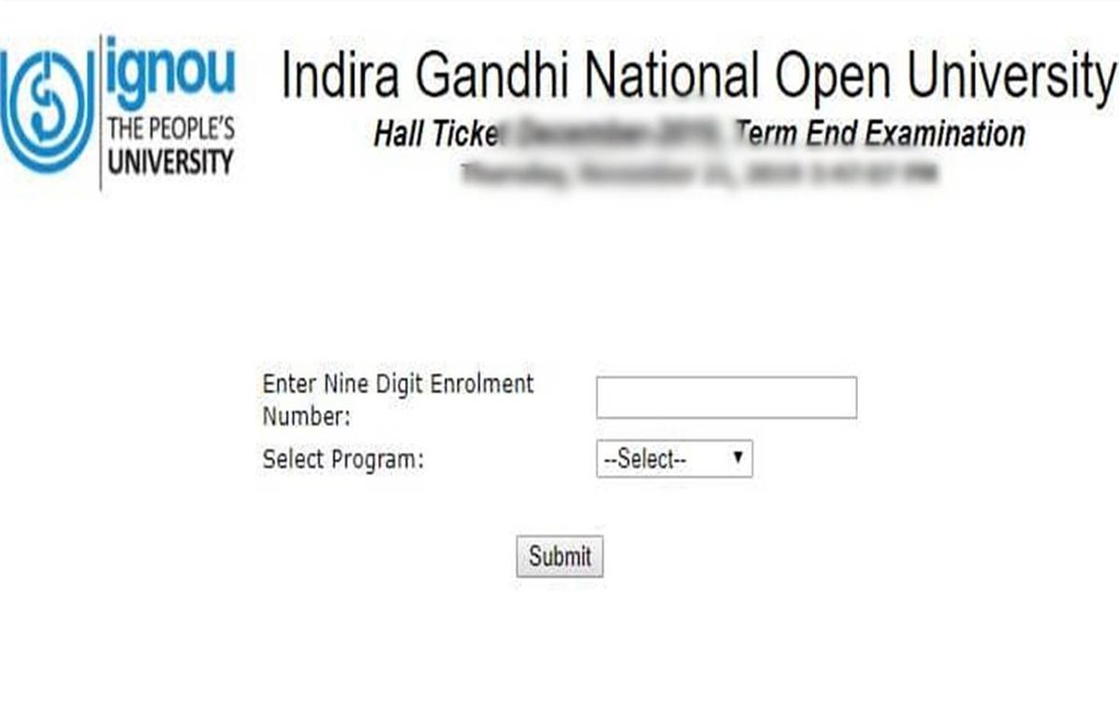 ignou tee, ignou tee hall ticket, ignou tee hall ticket 2020