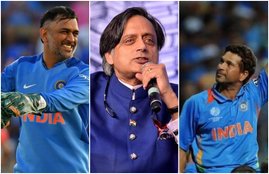 MS Dhoni Shashi Tharoor Sachin Tendulkar