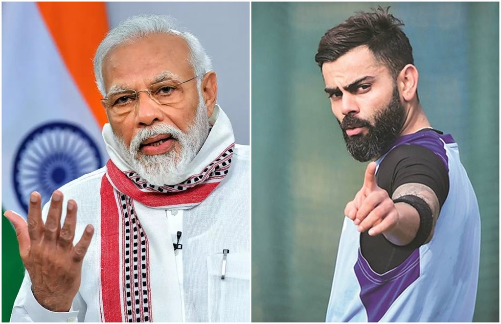 Narendra Modi Virat Kohli FIT India Dialogue