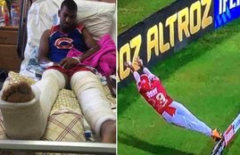 Nicholas Pooran, Nicholas Pooran accident, pooran fielding