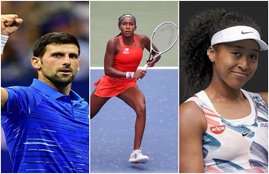 Novak Djokovic Coco Gauff Naomi Osaka