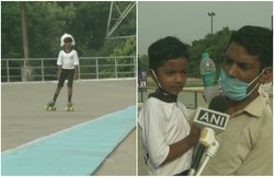 पंजाब के 6 साल के स्केटर ने आंखों में पट्टी बांध बनाया रिकॉर्ड, सवा घंटे में तय की 16 किमी की दूरी
