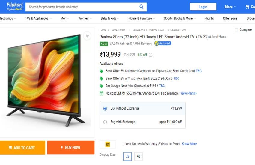 32 inch Smart Tv