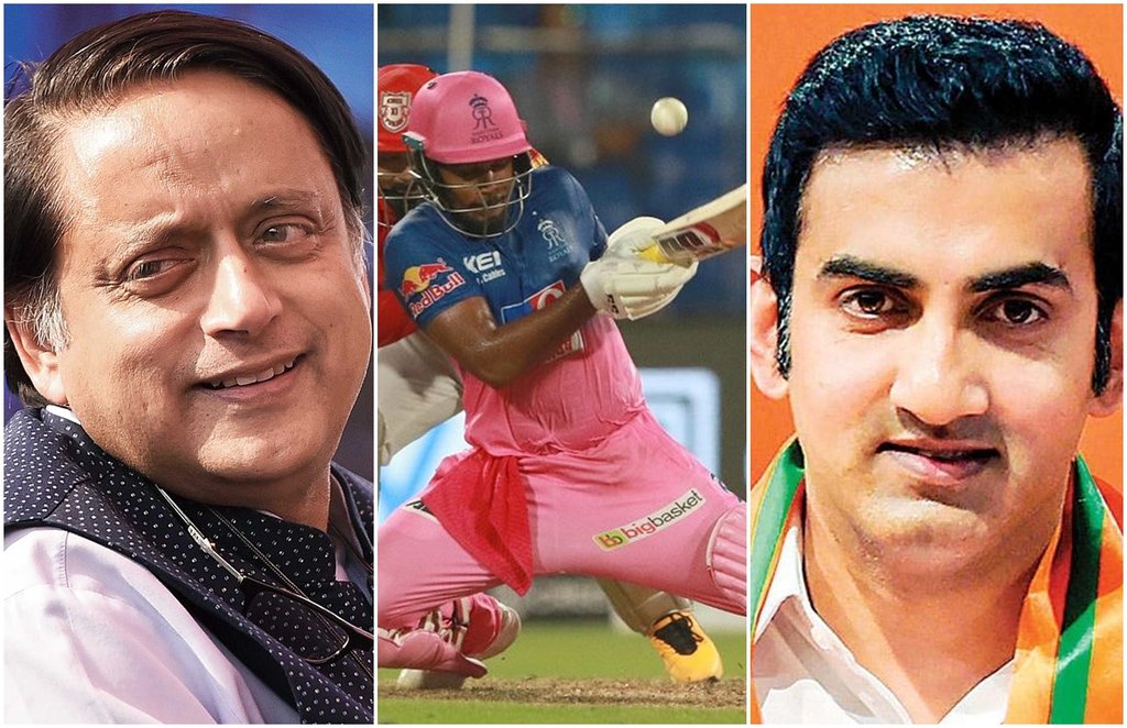 Shashi Tharoor Sanju Samson Gautam Gambhir