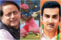 RR vs KXIP: कांग्रेसी सांसद शशि थरूर ने संजू सैमसन को बताया अगला एमएस धोनी, BJP MP गौतम गंभीर ने दिया शानदार जवाब