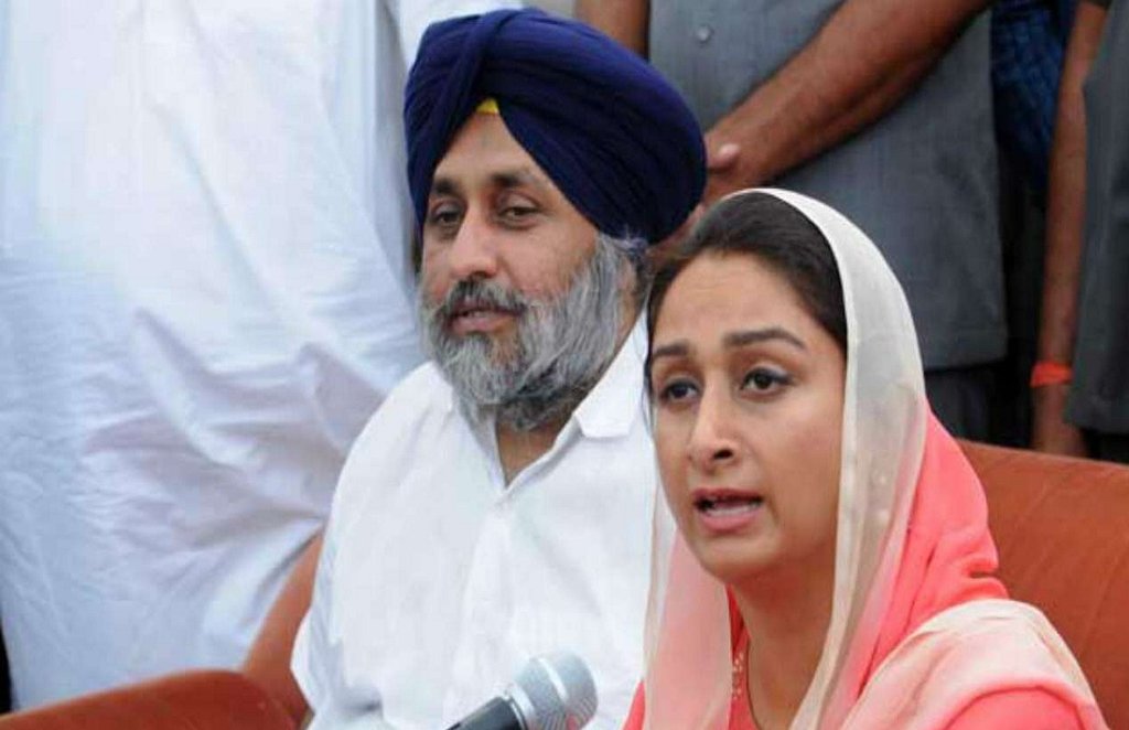 Cabinet, harsimrat kaur Badal, SAD
