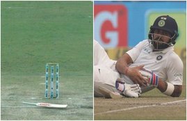 Virat Kohli Slams Bat