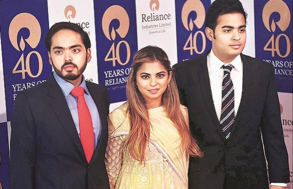 akash ambani isha ambani anant ambani