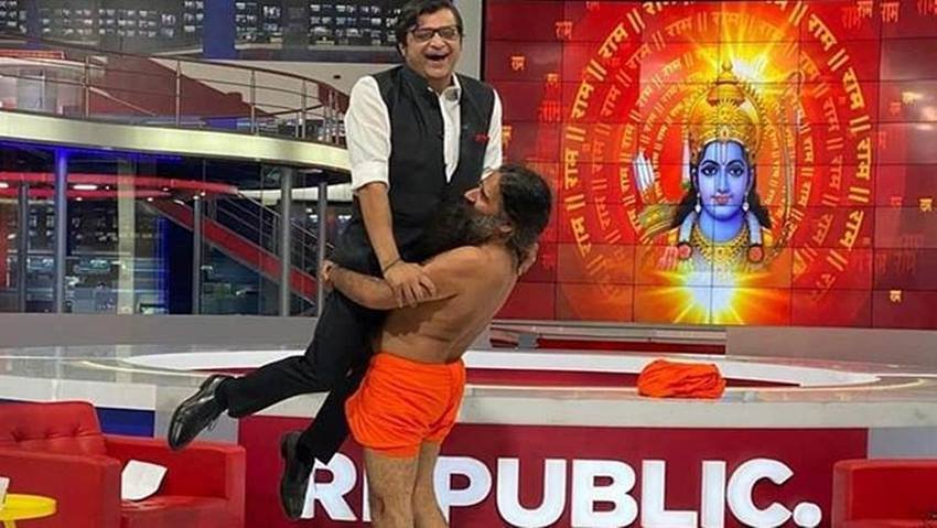 baba ramdev Patanjali, Arnab Goswami Republic TV