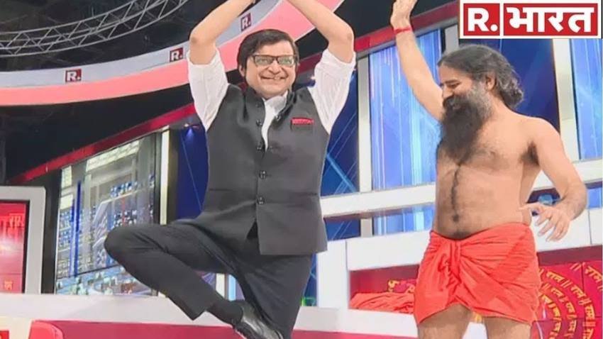 baba ramdev Patanjali, Arnab Goswami Republic TV