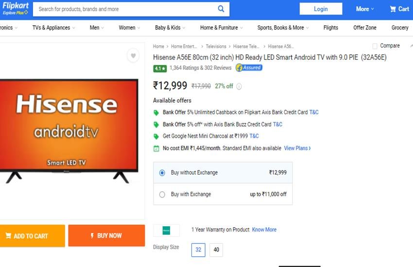 32 inch Smart Tv