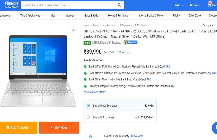 Flipkart Laptop Deals