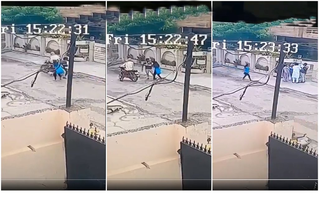 Punjab, Jalandhar, Bike riders, CCTV, Chain snatcher, Kusum, Video, Thieves, jansatta news