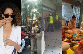 kangana ranaut in mumbai, kangana vs shivsena