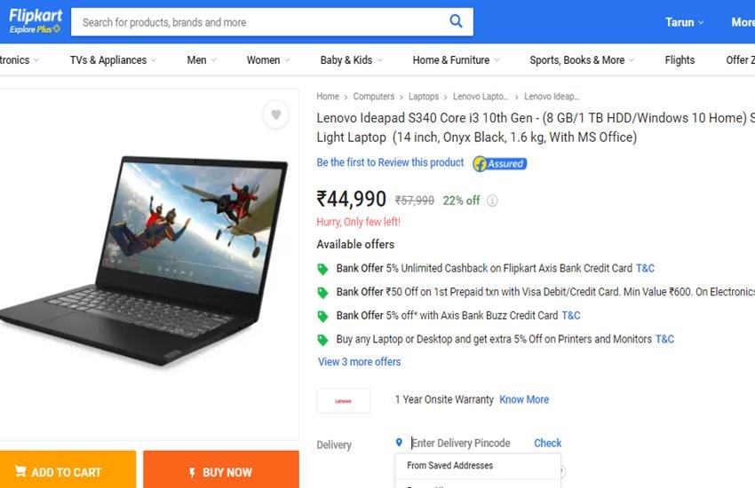Flipkart Laptop Deals