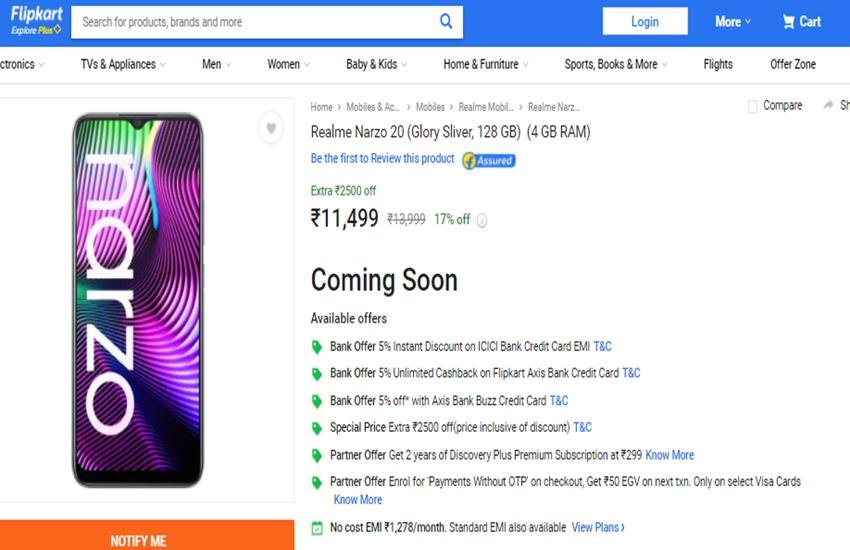 Realme Narzo 20