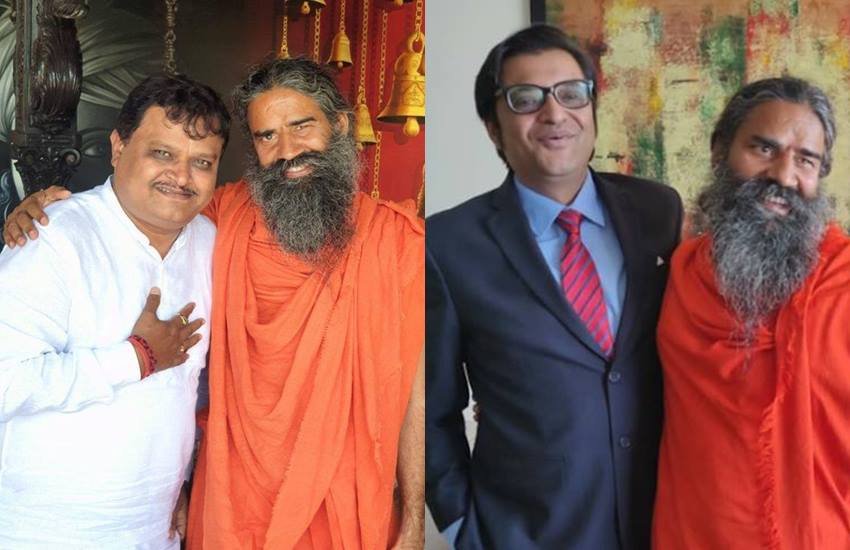 baba Ramdev and arnab goswami, Arnab goswami, republic bharat