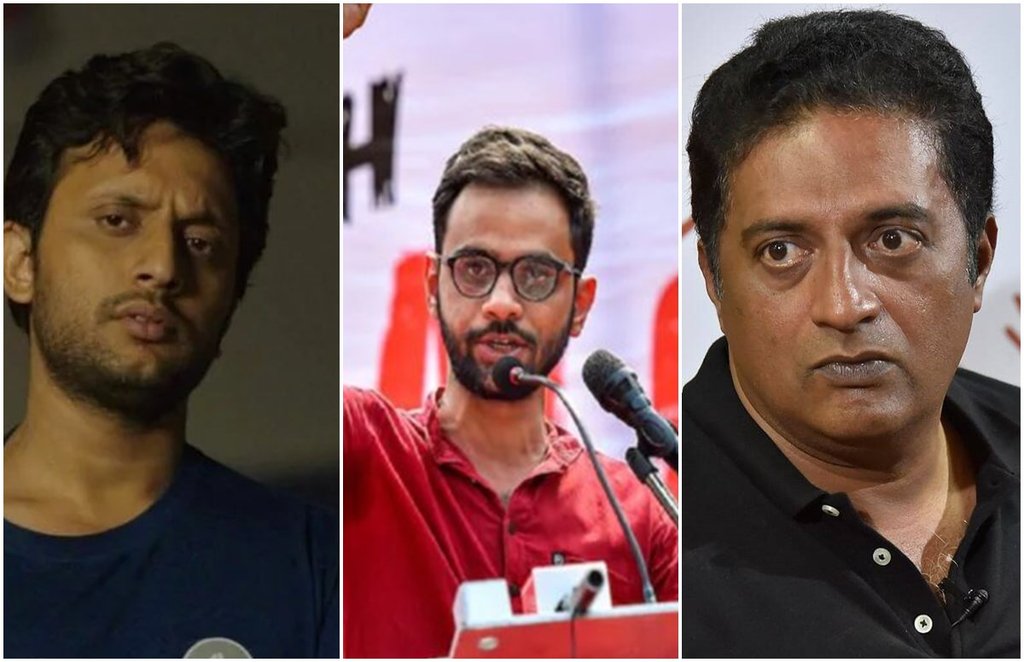 उमर ख़ालिद के पिता सैयद कासिम रसूल इलियास के मुताबिक स्पेशल सेल ने उमर ख़ालिद को रात 11 बजे गिरफ्तार किया।
