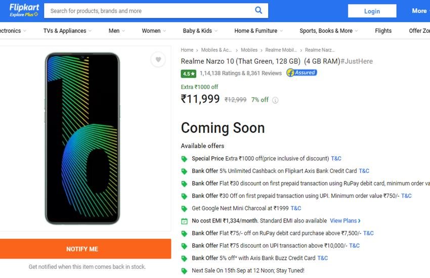 Realme Narzo 10