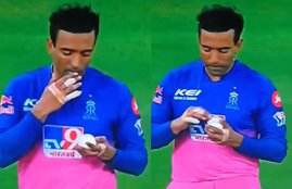 robin uthappa saliva video