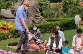 rajyasabha, suspended MPs