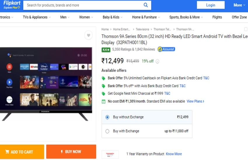 32 inch Smart Tv