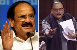 venkaiah naidu manoj jha