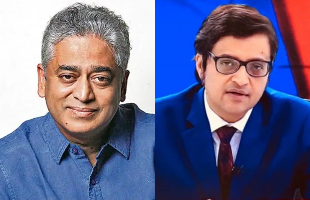 Arnab Goswami, Republic TV, Rajdeep Sardesai, India Today, Poochta Hai Bharat Debate Show,