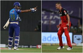 Hardik Pandya Chris Morris IPL 2020 MI vs RCB
