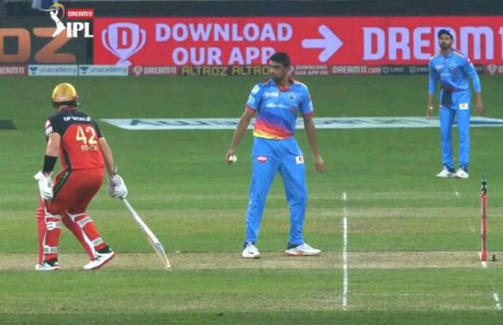IPL 2020, rcb vs dc, Ravichandran Ashwin, Aaron Finch , mankading